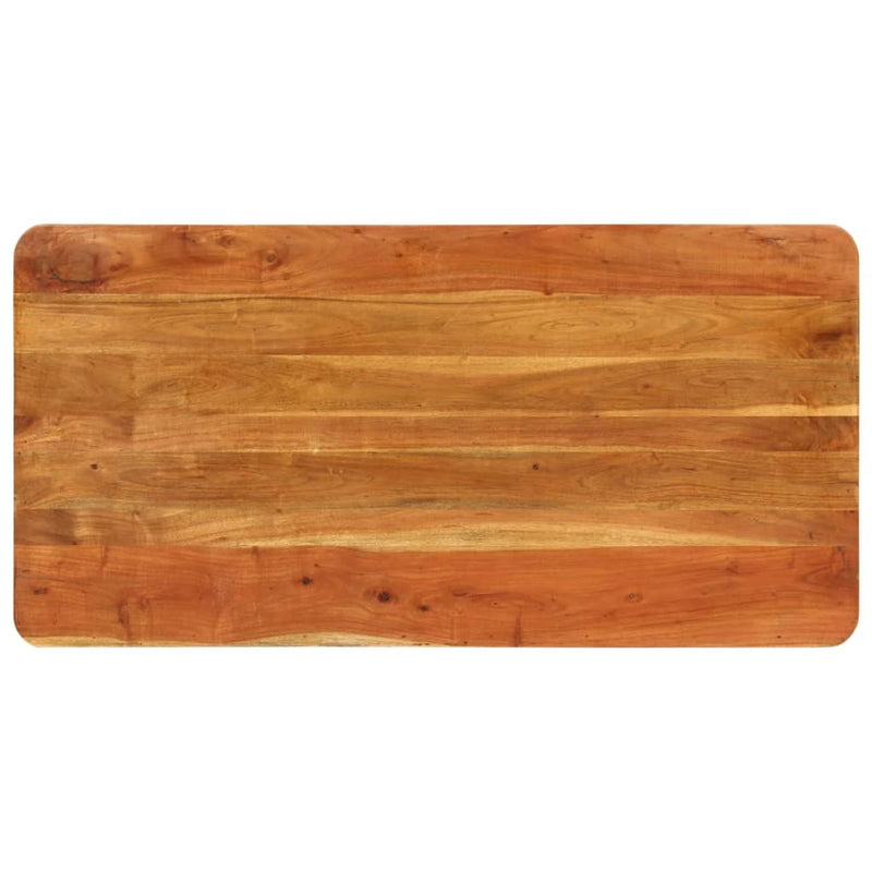 vidaXL tömör akácfa étkezőasztal 110 x 55 x 76 cm