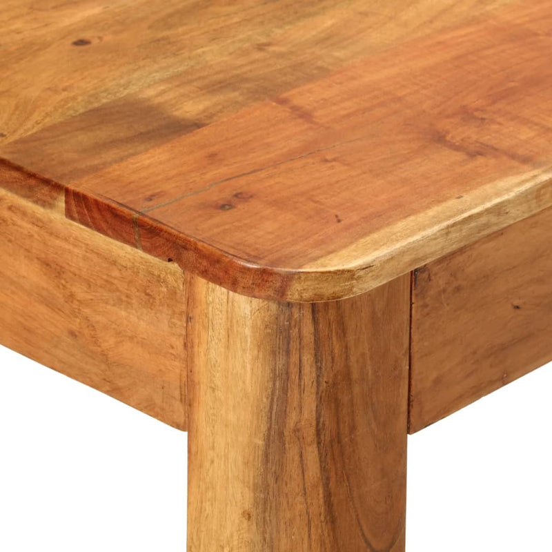 vidaXL tömör akácfa étkezőasztal 110 x 55 x 76 cm