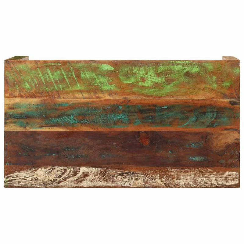 vidaXL dohányzóasztal 110x55x40 cm Tömör, újrahasznosított fa