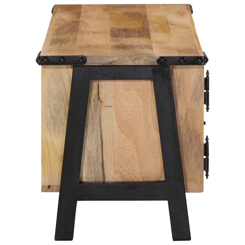 vidaXL tömör mangófa TV-szekrény 110x35x40 cm