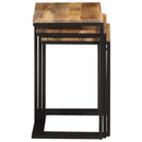 vidaXL 3 db tömör akácfa rakásolható asztal