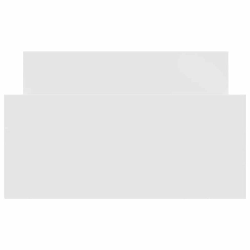 vidaXL fehér szerelt fa ágykeret 90 x 200 cm