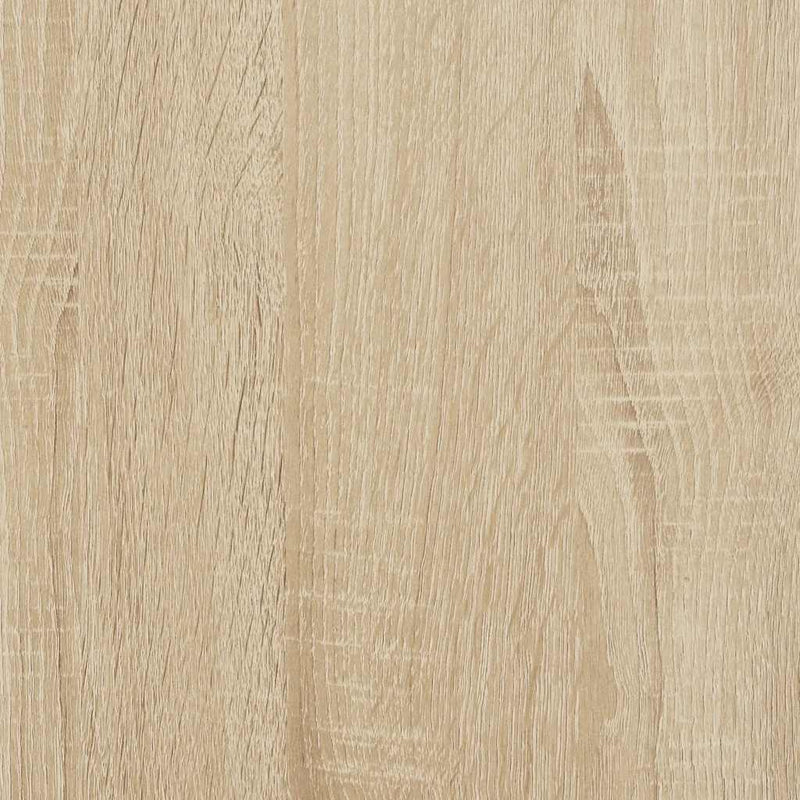vidaXL sonoma tölgy színű szerelt fa ágykeret matrac nélkül 100x200 cm
