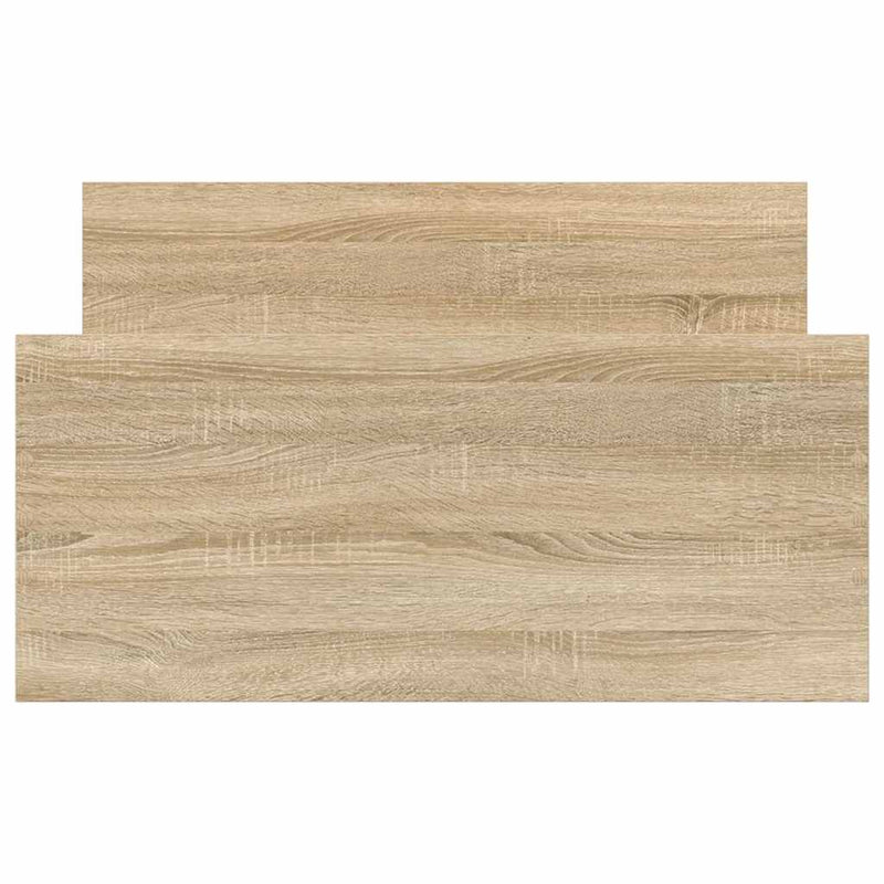 vidaXL sonoma tölgy színű szerelt fa ágykeret matrac nélkül 90x190 cm
