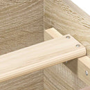 vidaXL sonoma tölgy színű szerelt fa ágykeret matrac nélkül 90x190 cm