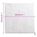 vidaXL 2 db növényvédő huzat cipzárral 70 g/m² 1,55x1,55 m