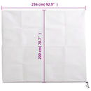 vidaXL növényvédő huzat cipzárral 70 g/m² 2,36 x 2 m
