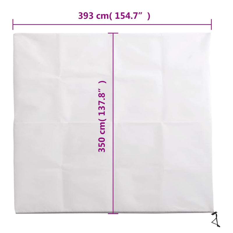 vidaXL növényvédő huzat cipzárral 70 g/m² 3,93x3,5 m