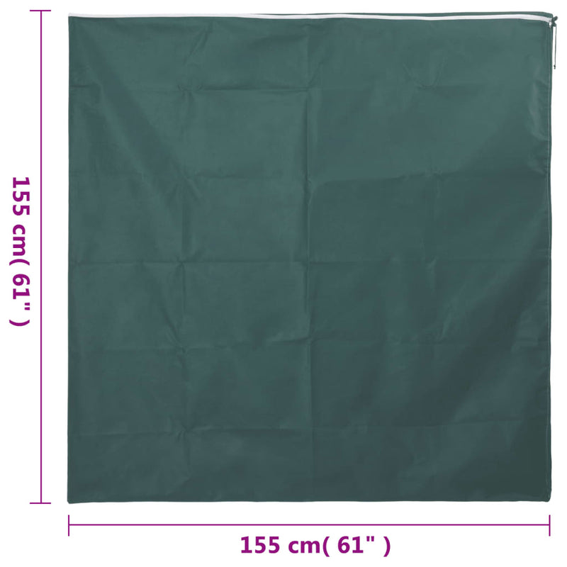 vidaXL 2 db növényvédő huzat cipzárral 70 g/m² 1,55x1,55 m