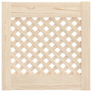 vidaXL 2 db tömör fenyőfa rácsos szekrényajtó 39,5 x 39,4 cm