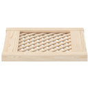 vidaXL 2 db tömör fenyőfa rácsos szekrényajtó 39,5 x 39,4 cm