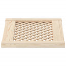 vidaXL 2 db tömör fenyőfa rácsos szekrényajtó 49,5x39,5 cm