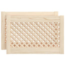 vidaXL 2 db tömör fenyőfa rácsos szekrényajtó 59,5x39,5 cm