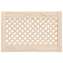 vidaXL 2 db tömör fenyőfa rácsos szekrényajtó 59,5x39,5 cm