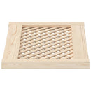 vidaXL 2 db tömör fenyőfa rácsos szekrényajtó 59,5x39,5 cm