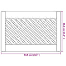 vidaXL 2 db tömör fenyőfa rácsos szekrényajtó 59,5x39,5 cm
