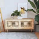 vidaXL 2 db tömör fenyőfa rácsos szekrényajtó 59,5x39,5 cm