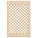 vidaXL 2 db tömör fenyőfa rácsos szekrényajtó 39,5x61,5 cm