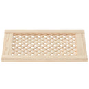 vidaXL 2 db tömör fenyőfa rácsos szekrényajtó 39,5x61,5 cm