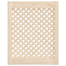 vidaXL 2 db tömör fenyőfa rácsos szekrényajtó 49,5x61,5 cm