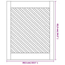 vidaXL 2 db tömör fenyőfa rácsos szekrényajtó 49,5x61,5 cm