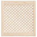 vidaXL 2 db tömör fenyőfa rácsos szekrényajtó 59,5x61,5 cm