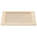 vidaXL 2 db tömör fenyőfa rácsos szekrényajtó 59,5x61,5 cm