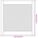 vidaXL 2 db tömör fenyőfa rácsos szekrényajtó 59,5x61,5 cm
