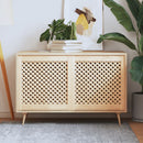 vidaXL 2 db tömör fenyőfa rácsos szekrényajtó 59,5x61,5 cm