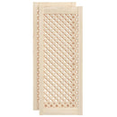 vidaXL 2 db tömör fenyőfa rácsos szekrényajtó 39,5x99 cm
