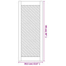 vidaXL 2 db tömör fenyőfa rácsos szekrényajtó 39,5x99 cm
