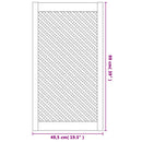 vidaXL 2 db tömör fenyőfa rácsos szekrényajtó 49,5x99 cm