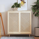 vidaXL 2 db tömör fenyőfa rácsos szekrényajtó 49,5x99 cm