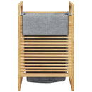 vidaXL bambusz szennyeskosár szürke zsákkal 32x30x36,5 cm bambusz