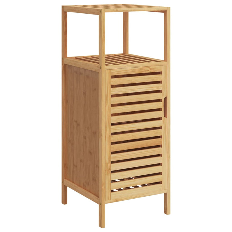 vidaXL bambusz fürdőszobaszekrény polccal 36 x 33 x 87 cm