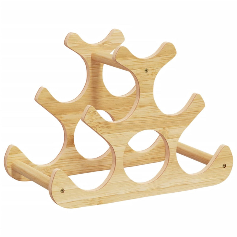vidaXL bambusz bortartó 6 palackhoz 35 x 18 x 25,5 cm