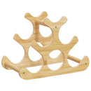 vidaXL bambusz bortartó 6 palackhoz 35 x 18 x 25,5 cm