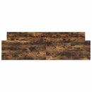 vidaXL füstös tölgy színű ágykeret fej- és lábtámlával 180 x 200 cm