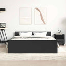 vidaXL fekete ágykeret fej- és lábtámlával 140 x 190 cm