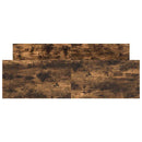 vidaXL füstös tölgy színű ágykeret fej- és lábtámlával 140 x 190 cm