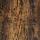 vidaXL füstös tölgy színű ágykeret fej- és lábtámlával 140 x 190 cm