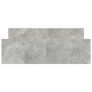 vidaXL betonszürke ágykeret fej- és lábtámlával 135 x 190 cm