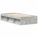 vidaXL betonszürke kisméretű egyszemélyes ágykeret 75 x 190 cm