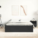 vidaXL fekete king size ágykeret 150 x 200 cm