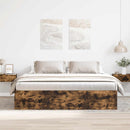 vidaXL füstös tölgyszínű ágykeret 180 x 200 cm
