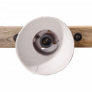 vidaXL kopott piros fali lámpa 25 W 65 x 25 cm E27