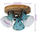 vidaXL kopott kék mennyezeti lámpa 25 W 35x35x25 cm E27