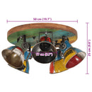 vidaXL többszínű mennyezeti lámpa 25 W 50 x 50 x 25 cm E27