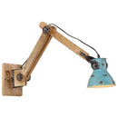 vidaXL kopott kék fali lámpa 25 W 96 x 15 x 20 cm E27