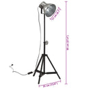 vidaXL vintage ezüst állólámpa 25 W 35x35x65/95 cm E27